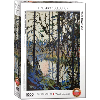 Puzzle Eurographics-6000-0922 Study for Northern River by Tom Thomson