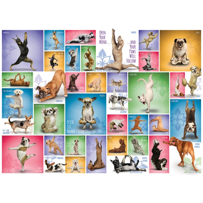 Puzzle  Eurographics-6000-0954 Yoga Dogs