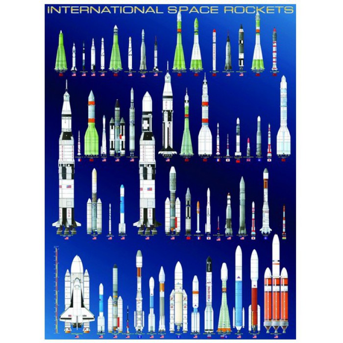 Puzzle Eurographics-6000-1015 Fusées spatiales internationales