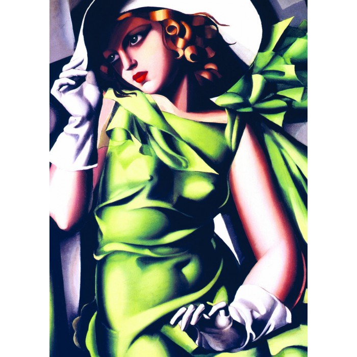 Puzzle Eurographics-6000-1058 Tamara De Lempicka : Jeune Fille en Vert