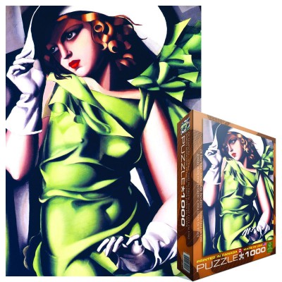 Puzzle Eurographics-6000-1058 Tamara De Lempicka : Jeune Fille en Vert