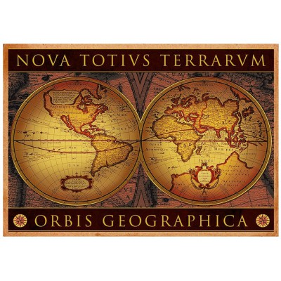 Puzzle Eurographics-6000-1084 Carte du monde : Orbis