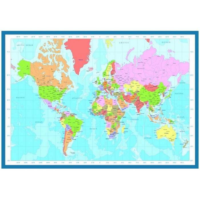 Puzzle Eurographics-6000-1271 Carte du monde