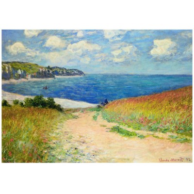 Puzzle Eurographics-6000-1499 Claude Monet - Chemin dans les Bles a Pourville