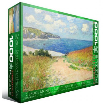 Puzzle Eurographics-6000-1499 Claude Monet - Chemin dans les Bles a Pourville