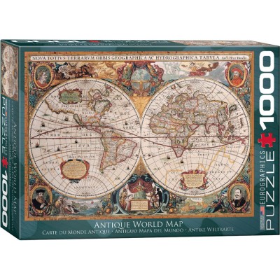 Puzzle Eurographics-6000-1997 Carte du Monde Antique
