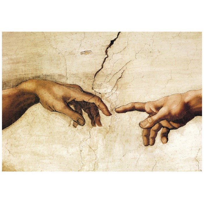 Puzzle Eurographics-6000-2016 Michel Ange : La Création de l'Homme (détail)