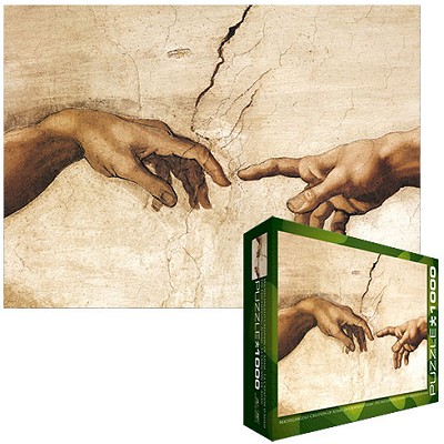 Puzzle Eurographics-6000-2016 Michel Ange : La Création de l'Homme (détail)