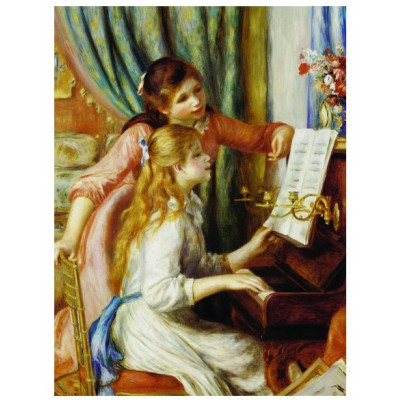 Puzzle Eurographics-6000-2215 Pierre-Auguste Renoir : Jeune fille au piano