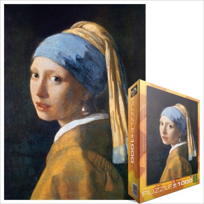 Puzzle Eurographics-6000-5158 Vermeer Johannes : La Jeune Fille à la Perle, 1665