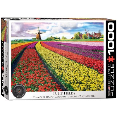Puzzle Eurographics-6000-5326 Champ de Tulipes aux Pays-Bas