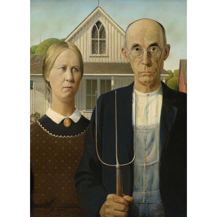 Puzzle  Eurographics-6000-5479 Grant Wood - American Gothic