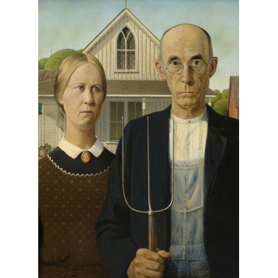 Puzzle Eurographics-6000-5479 Grant Wood - American Gothic