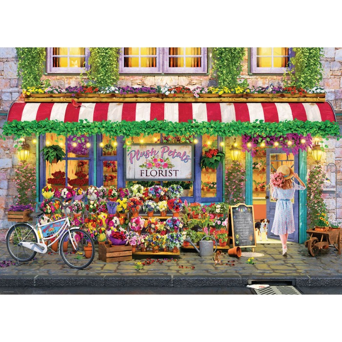 Puzzle Eurographics-6000-5518 Plush Petals Flower Shop