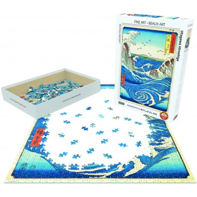 Puzzle Eurographics-6000-5767 Utagawa Hiroshige - Tourbillon de Naruto