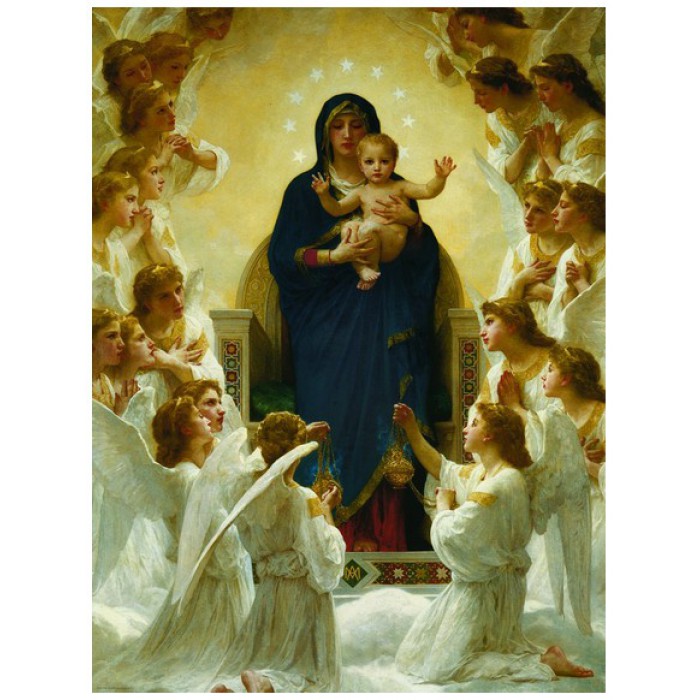 Puzzle Eurographics-6000-7064 William A. Bouguereau : Vierge avec Anges