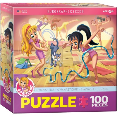 Puzzle Eurographics-6100-0415 Go Girls Go! Gymnastique