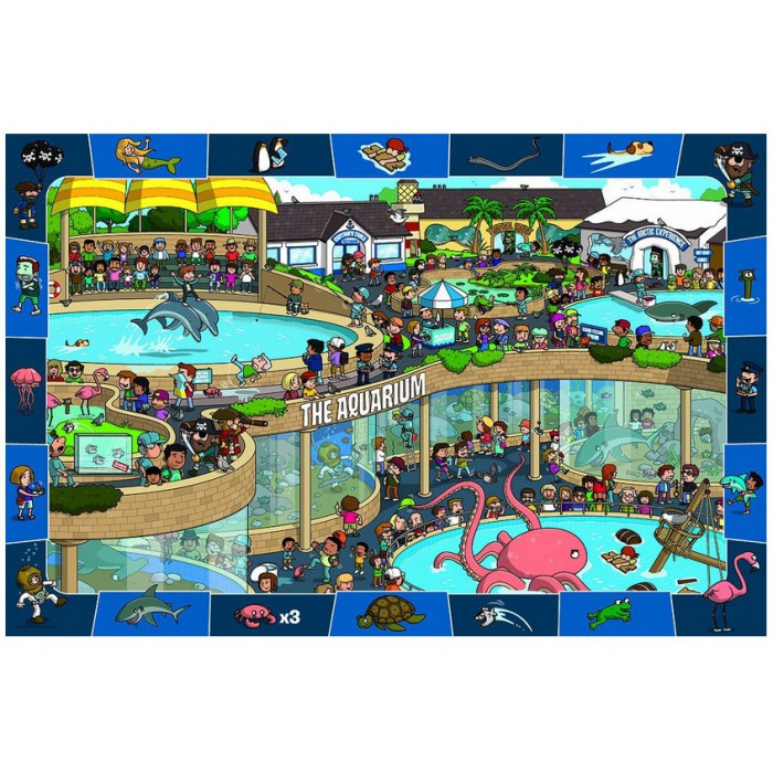 Puzzle Eurographics-6100-0543 Aquarium Fou