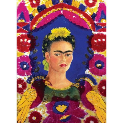 Puzzle Eurographics-6100-5425 Pièces XXL - Frida Kahlo - Self Portrait