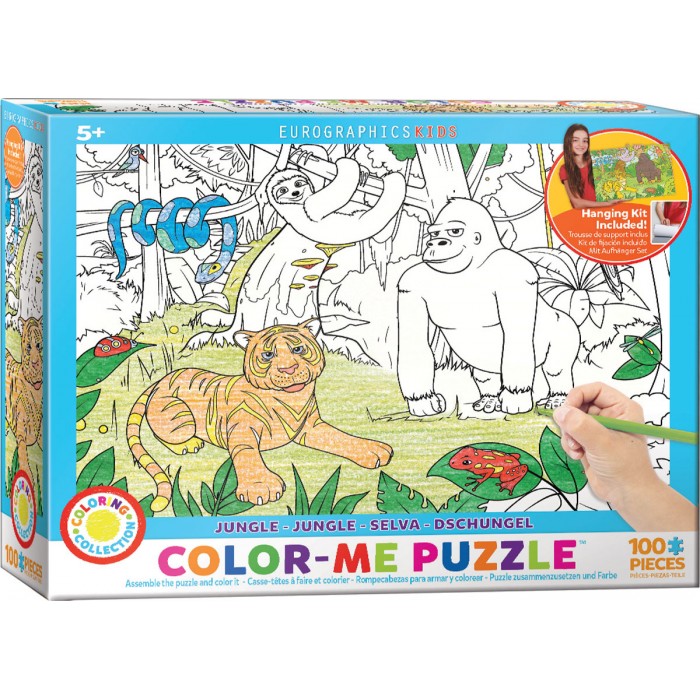 Puzzle Eurographics-6111-0892 Color Me - Jungle