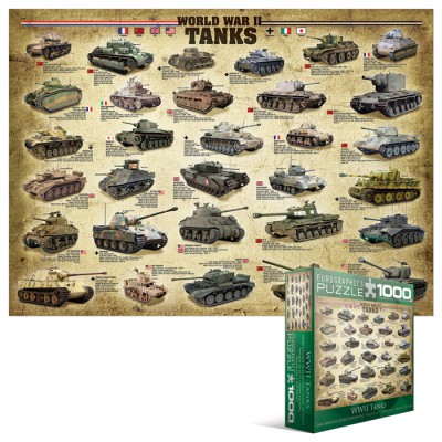 Puzzle Eurographics-8000-0562 Chars de la seconde guerre mondiale