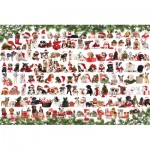 Puzzle  Eurographics-8051-0939 Holiday Dogs Tin