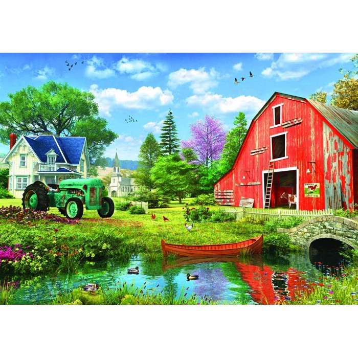 Puzzle Eurographics-8051-5526 Boîte en Métal - The Red Barn