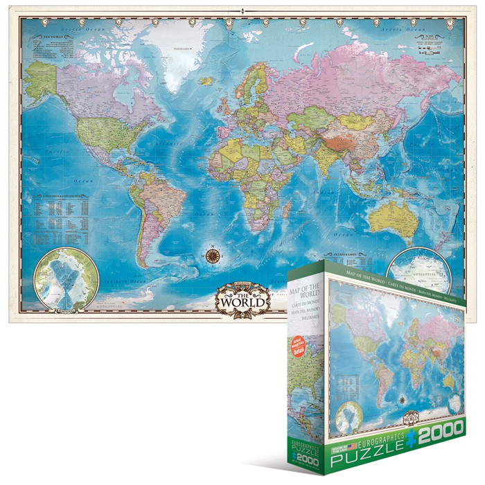 Puzzle  Eurographics-8220-0557 Carte du monde