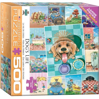 Puzzle Eurographics-8500-5365 Pièces XXL - Vie de chien de Gary Patterson