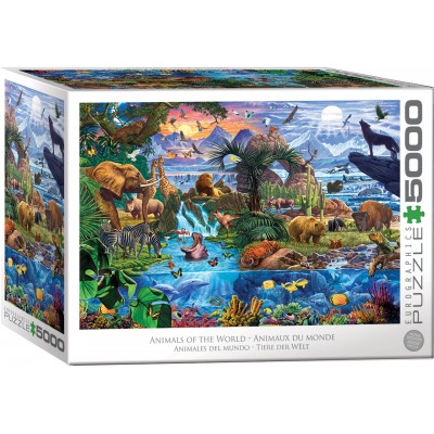 Puzzle Eurographics-8520-5881 Animaux du Monde