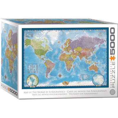 Puzzle Eurographics-8520-5890 Carte du Monde