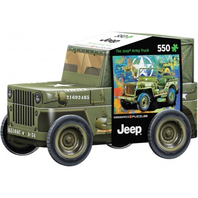 Puzzle Eurographics-8551-5598 Military Jeep Tin