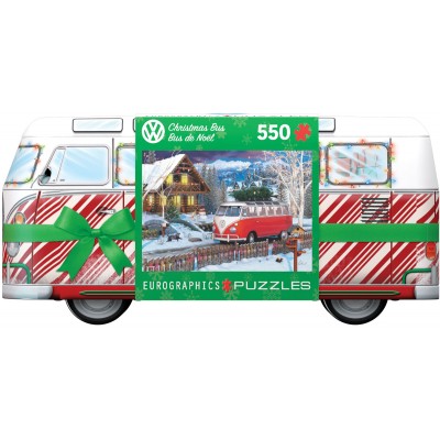 Puzzle Eurographics-8551-5664 VW Christmas Bus Tin