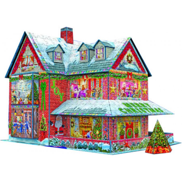 Eurographics-9910-5817 Puzzle 3D - Maison de Noel