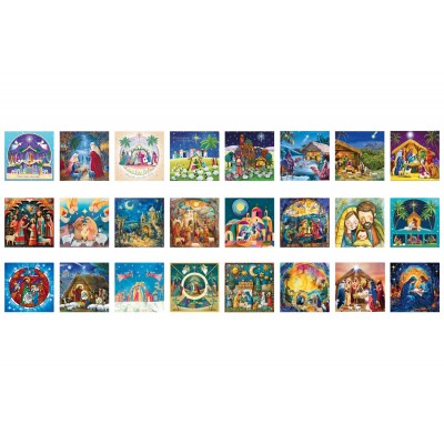 Eurographics-9924-5918 Calendrier de l'Avent - Nativité - 24 Puzzles