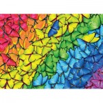 Puzzle   Boîte en Métal - Butterfly Rainbow