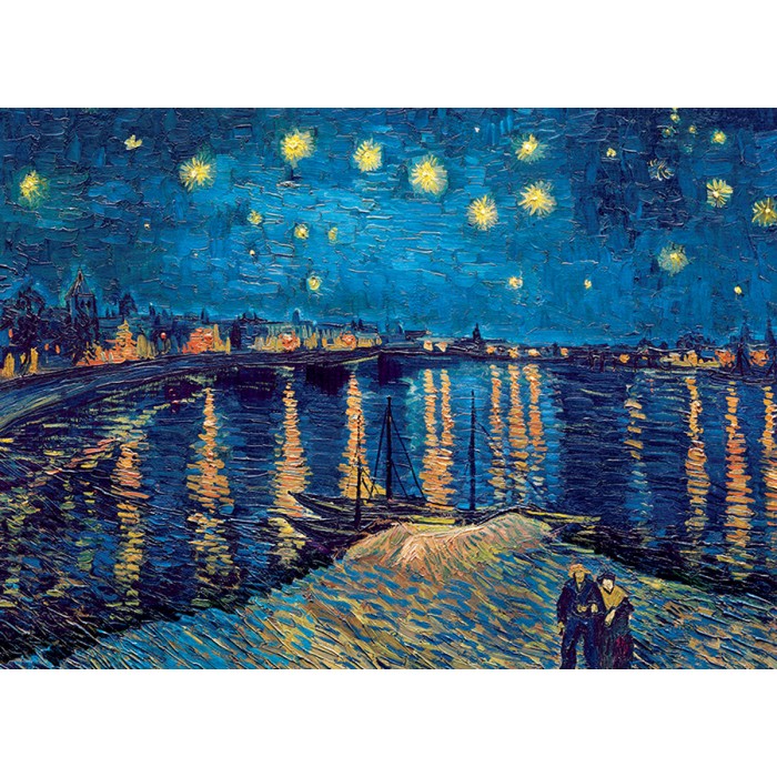 Puzzle   Van Gogh - Nuit Etoilée sur le Rhône