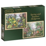   2 Puzzles - Spring and Summer Hedgerow