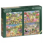   4 Puzzles - Gardens of All Seasons