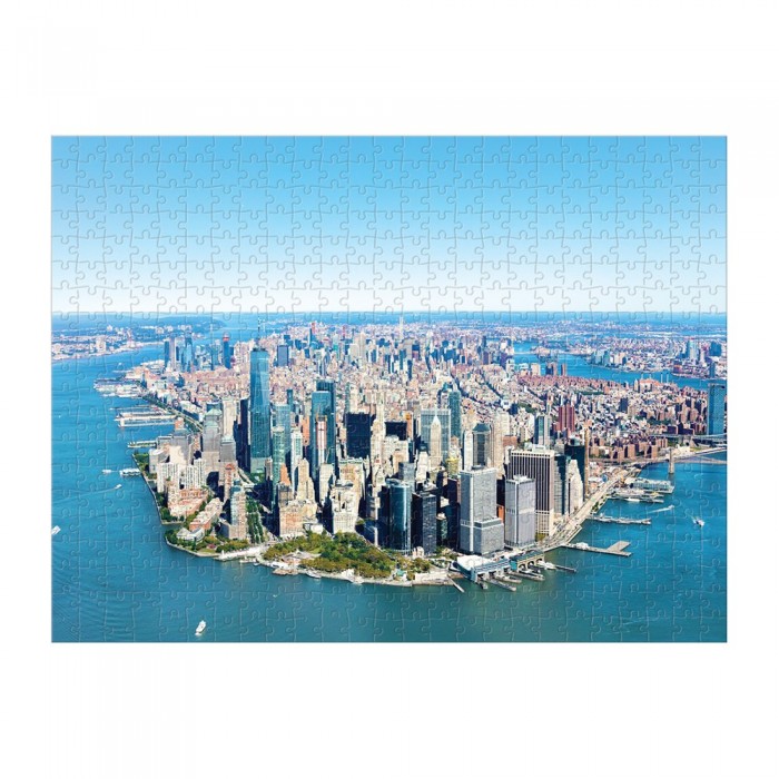  Galison-36632 New York City - Puzzle Double Face de 500 Pièces