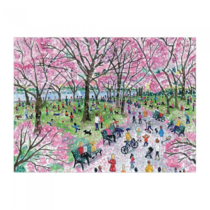  Galison-36752 Fleurs de Cerisier - Puzzle 1000 Pièces