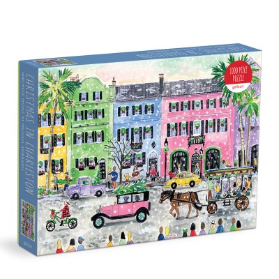 Galison-37203 Noël à Charleston - Puzzle 1000 pièces