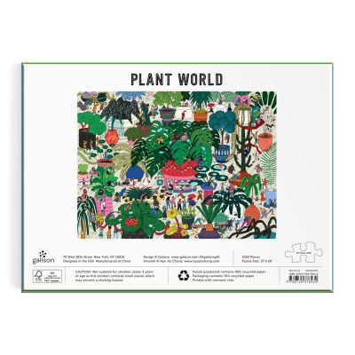 Galison-37643 Monde Végétal - Puzzle 1000 Pièces