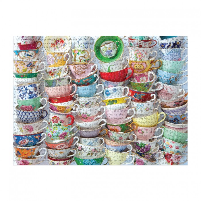  Galison-38059 Tasses à Thé - Puzzle 1000 pièces