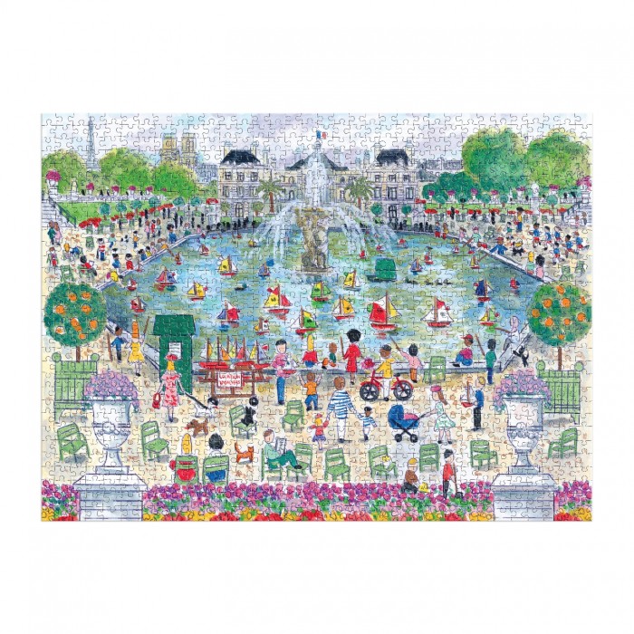  Galison-38154 Michael Storrings - Le Printemps à Paris - Puzzle de 1000 Pièces