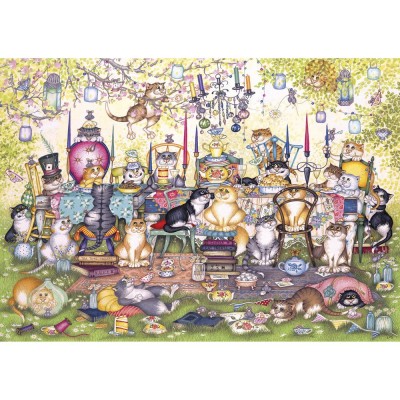 Puzzle Gibsons-G2717 Pièces XXL - Mad Catter's Tea Party