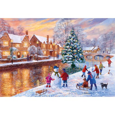 Puzzle Gibsons-G3088 Terry Harrison: Bourton at Christmas