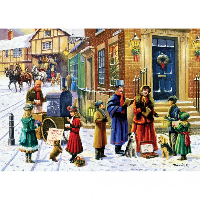 Puzzle  Gibsons-G3143 Les Chanteurs de Noël