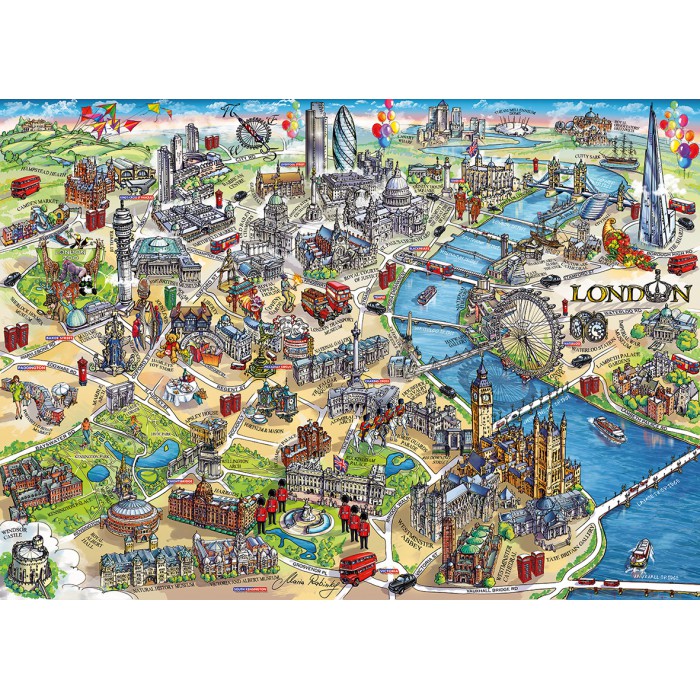 Puzzle Gibsons-G3402 Maria Rabinky: London Landmarks