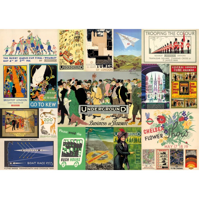 Puzzle  Gibsons-G3433 Affiches Tfl Heritage